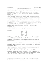 Parkinsonite (Pb, Mo)4O4cl C 2001-2005 Mineral Data Publishing, Version 1