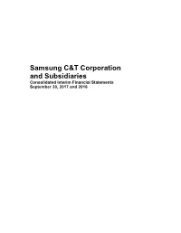Samsung C&T Corporation and Subsidiaries
