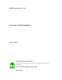 Taxonomy of Microlepidoptera