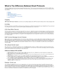 What Is the Difference Between Email Protocols
