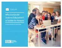 Why Computer Science Education? a Toolkit for Parents