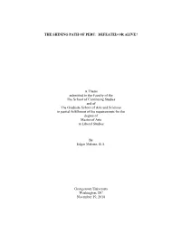 The Shining Path of Peru: Defeated Or Alive?