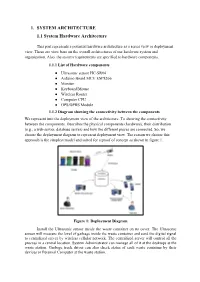 1. SYSTEM ARCHITECTURE 1.1 System Hardware Architecture