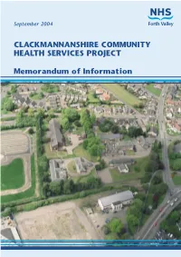 Clackmannanshire Community Health Services Project, Memorandum Of