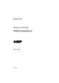 Funktionalanalysis