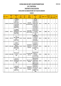 Kolkata Merit List