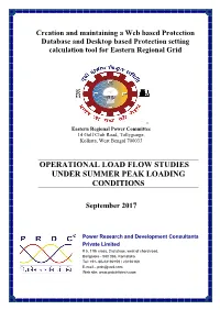 Operational Load Flow Studies Under Summer Peak Loading Conditions