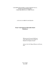 Scene Conversion for Physically-Based Renderers