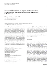 Source and Distribution of Organic Matter in Surface Sediments from Mangroves on the Island of Itaparica, Bahia/Brazil