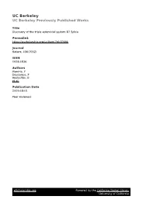 Discovery of the Triple Asteroidal System 87 Sylvia