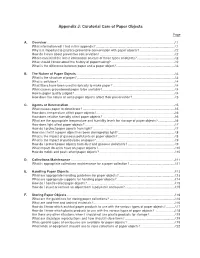 Appendix J: Curatorial Care of Paper Objects
