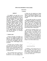 Finite State Processing of Tone Systems