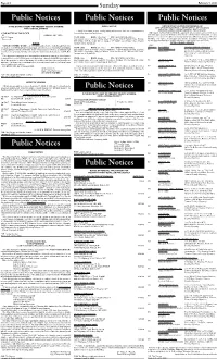 Public Notices Public Notices Public Notices Public