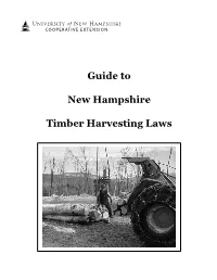 Guide to NH Timber Harvesting Laws