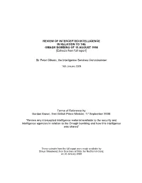Report of Sir Peter Gibson