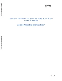 Resource Allocations and Financial Flows in the Water Sector in Zambia