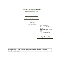 Helene Olsen Richards Translatorum@Yahoo.Com