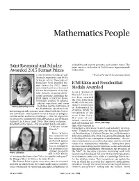 Mathematics People