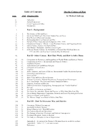On the Causes of War Page Ch# Chapter Title by Michael Andregg