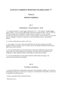 Statuto CM Peligna