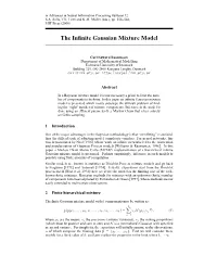 The Infinite Gaussian Mixture Model