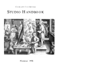 Charles H. Cecil Studios Studio Handbook