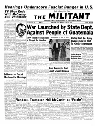 Fascist Danger in U.S