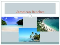 Jamaican Beaches Introduction