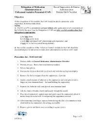 Rectal Suppository & Enema Administration to Administration Unlicensed Assistive Personnel (UAP) Module/Skill Checklist