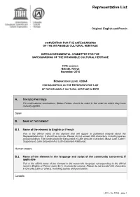 Representative List