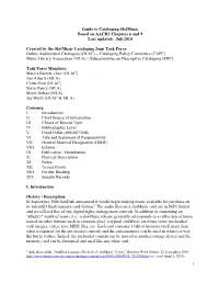Slotmusic Based on AACR2 Chapters 6 and 9 Last Updated: July2010