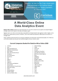 A World-Class Online Data Analytics Event