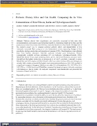 Comparing the in Vitro Fermentations of Beta-Glucan, Inulin And