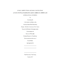 Global Orientations and Moral Foundations