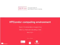 Htcondor Computing Environment