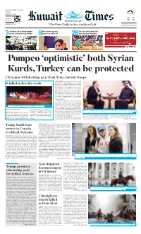 Pompeo ‘Optimistic’ Both Syrian Kurds, Turkey Can Be Protected