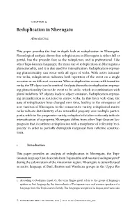 Reduplication in Nheengatu