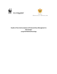 Results of the Initial Evaluation of Protected Area Management in Montenegro Using RAPPAM Methodology