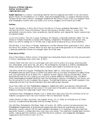 Resume of Ralph Cipriano Author and Journalist Ralphcipriano.Com