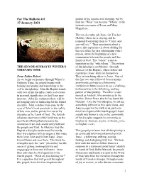 Bulletin Insert