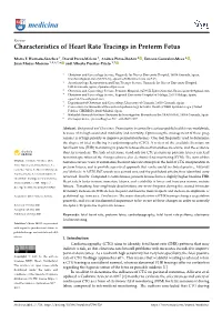 Characteristics of Heart Rate Tracings in Preterm Fetus