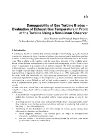 Damageability of Gas Turbine Blades – Evaluation of Exhaust Gas Temperature in Front of the Turbine Using a Non-Linear Observer