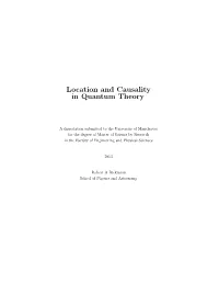 Location and Causality in Quantum Theory