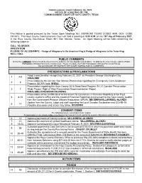 Public Comments Presentations