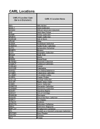 CARL Locations