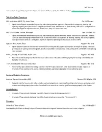 Jeff Barker Resume