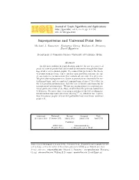 Superpatterns and Universal Point Sets Michael J