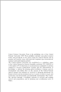 Traditional Knowledge in Policy and Practice