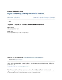 Physics, Chapter 6: Circular Motion and Gravitation