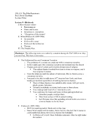 21L.011, the Film Experience Prof. David Thorburn Lecture Notes